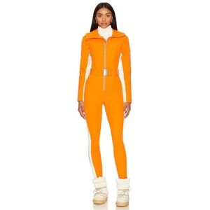 Cordova Technical Ski All-In-One Suit Yellow Marigold Cloud Dancer M NWT